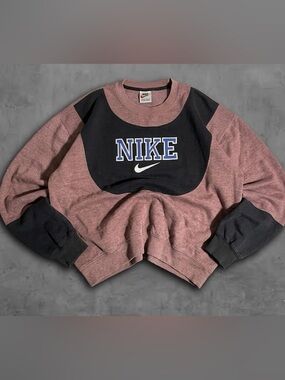 90s Vintage NIKE Rework Crewneck Embroidered Sweater